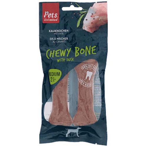 Pets Unlimited Chewy Bones Duck Medium 2pc 80g